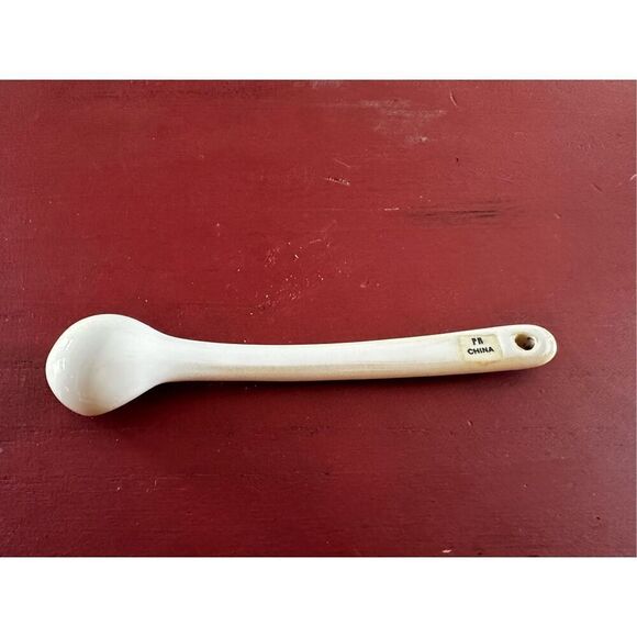 Pottery Barn Snowman Stackable Tea Set Ceramic Holiday Vintage w Spoon - Picture 9 of 9